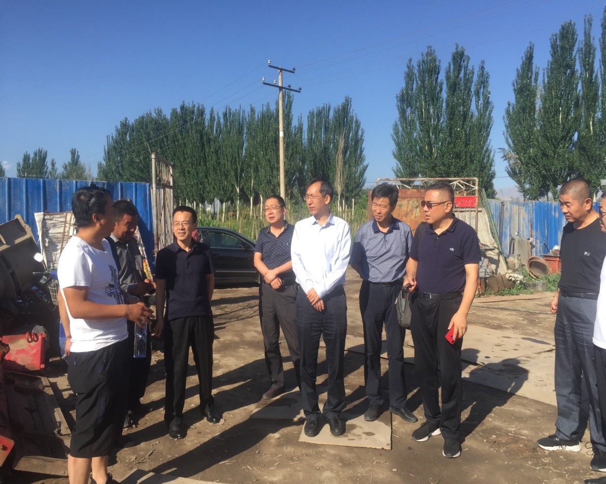 农业农村部农业机械管理司来张掖市调研