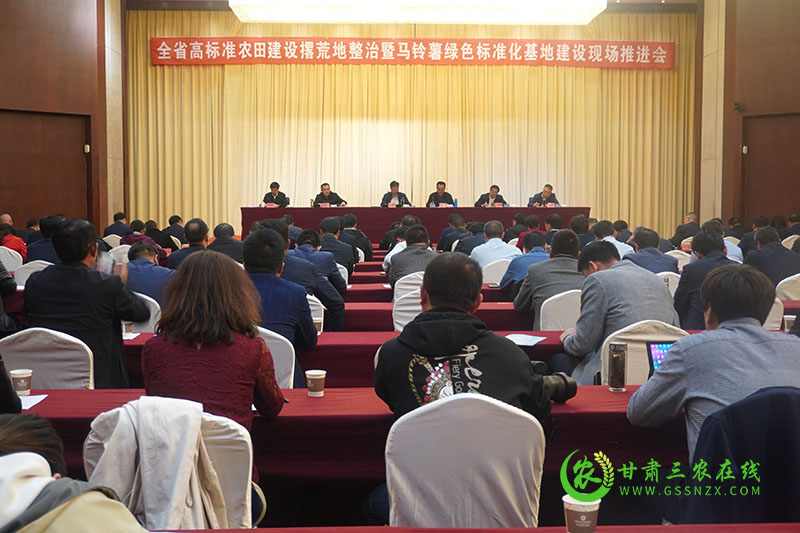 全省马铃薯绿色标准化基地建设现场推进会在定西召开