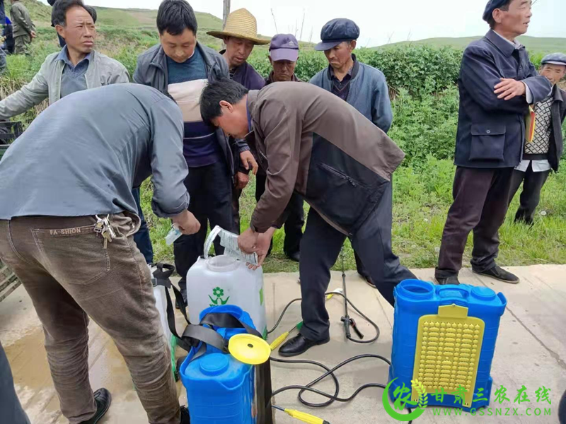 岷县召开中药材病虫害绿色防控技术现场培训会