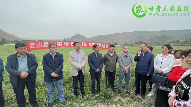 油菜高效防控技术培训班及飞防现场观摩会在天水召开