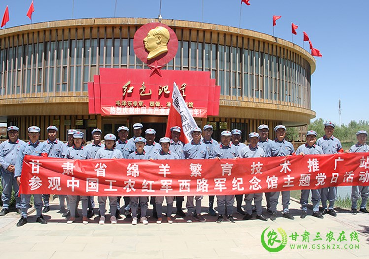 省绵羊繁育技术推广站开展“学党史、悟思想、办实事、开新局”现场教学活动