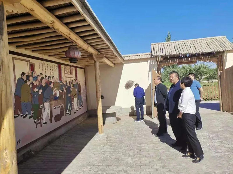 省农业农村厅党组成员、副厅长朱宝莹一行督查酒泉市严格规范村庄撤并工作