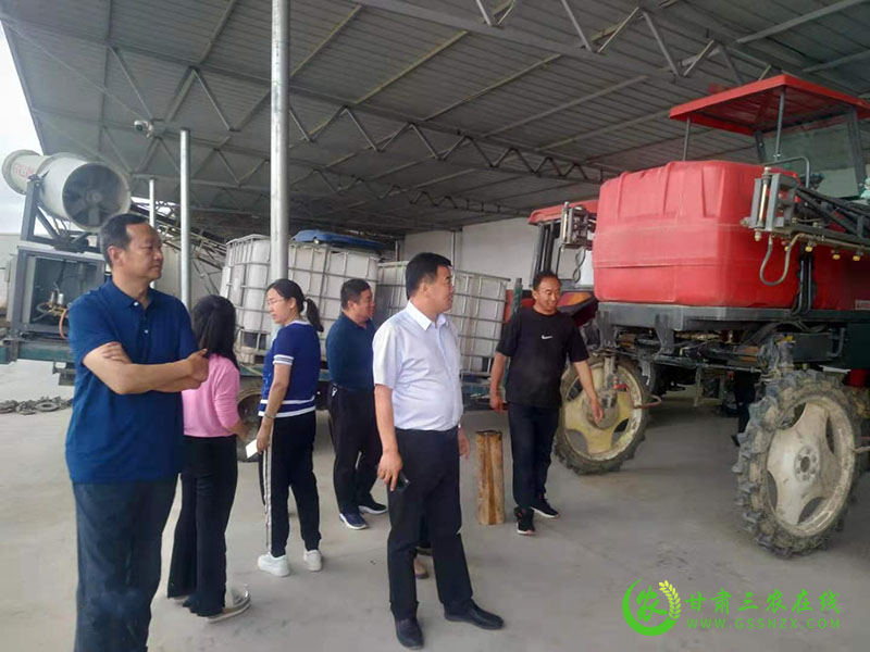 省植保植检站调研督导金塔植保植检工作