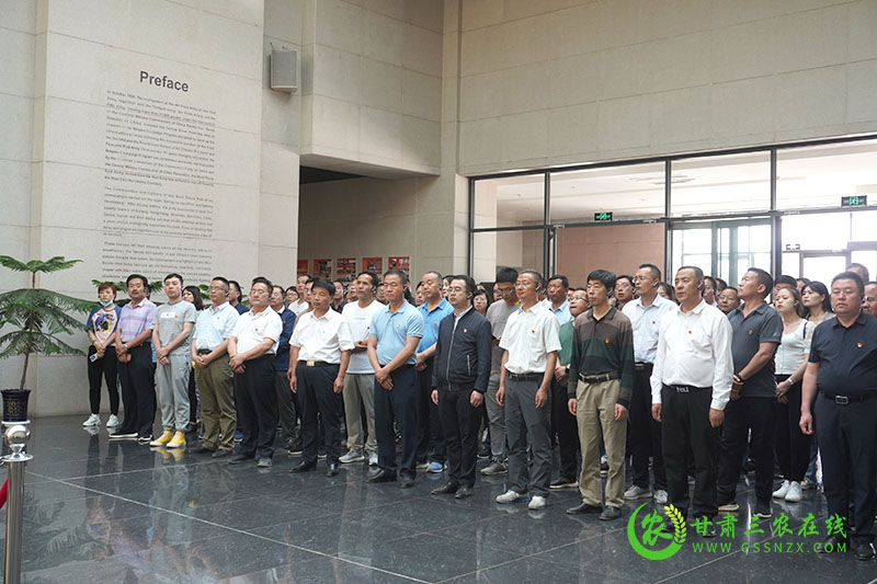 省农技推广总站赴高台西路军纪念馆开展党史学习教育现场教学活动