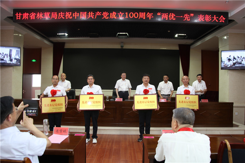 省林草局召开庆祝中国共产党成立100周年“两优一先”表彰大会