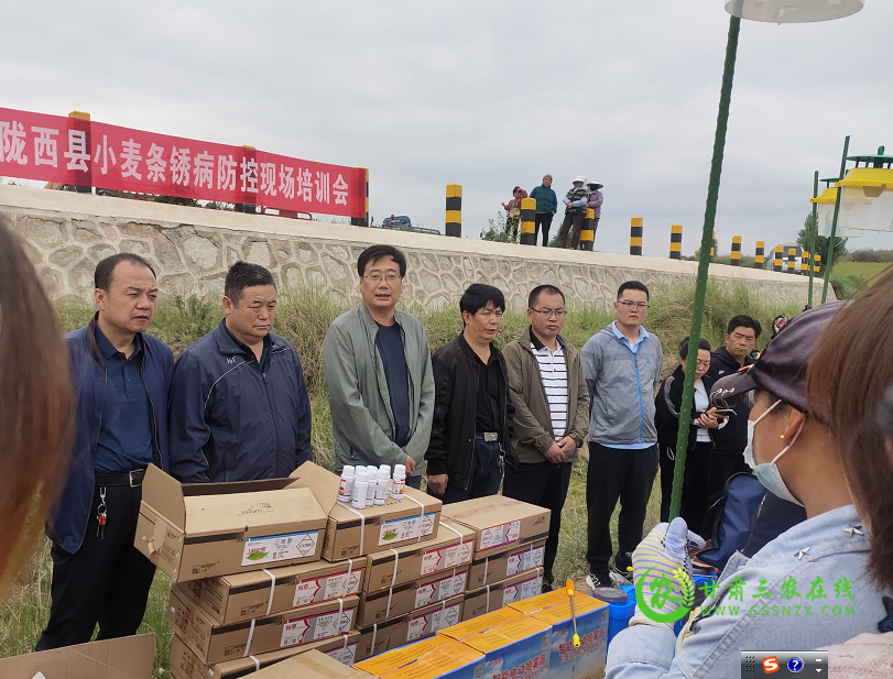 陇西县召开小麦条锈病防控工作现场培训会