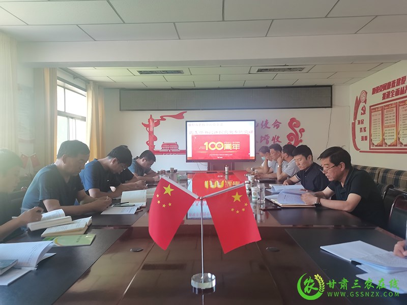 敦煌市农技中心开展党史学习教育专题党课