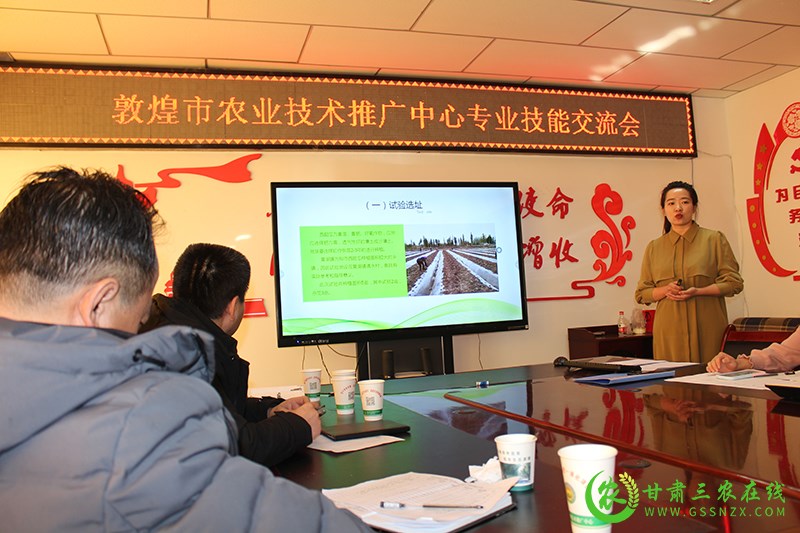敦煌市农技中心内强素质抓提升  外树形象抓产业