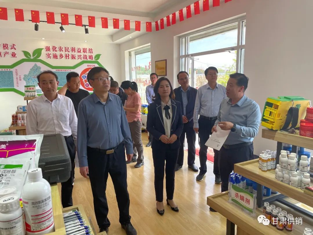 李书敏在庆阳平凉调研供销合作社服务农民生产生活服务情况